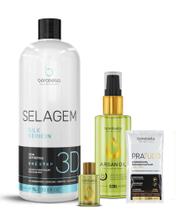 Borabella Selagem 3d Semi Definitiva Sem Formol 1 L & Óleo 60Ml Borabella Selagem 3d Semi Definitiva Sem Formol 1 L & Óleo 60Ml