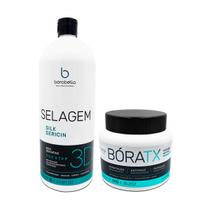Borabella Selagem 3D Silk Sericim 1L + Boratx Mascara 1Kg