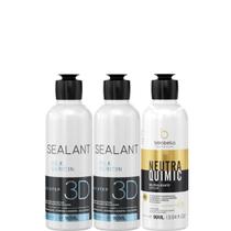Borabella Selagem Capilar 3D 2x90ml + NeutraQuimic 90ml