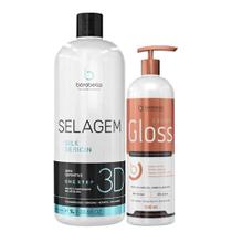 Borabella Selagem Sealant Silk 3D 1l e Cauter Gloss 500ml Espelhamento Borabella Selagem Sealant Silk 3D 1l e Cauter Gloss 500ml Espelhamento