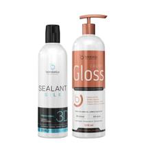 Borabella Selagem Sealant Silk 3D 350ml e Cauter Gloss 500ml Espelhamento