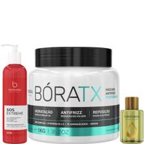 Borabella SOS 240ml + Máscara Bóratx 1kg + Óleo de Argan 7ml