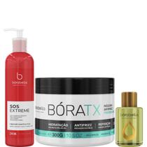 Borabella SOS 240ml + Máscara Bóratx 300g + Óleo Argan 7ml