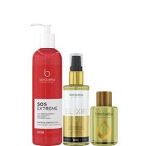 Borabella SOS 240ml + Óleo Elixir 60ml + Óleo de Argan 7ml