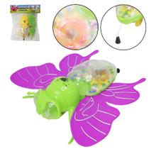 Borboleta a corda com luz colors na solapa - JR TOYS