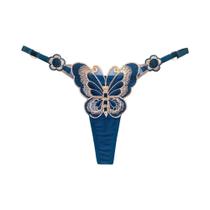 Borboleta Cintura Baixa Renda Tanga Feminina Malha Transparente Cintura Ajustável Calcinha Culotte