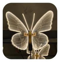 Borboleta dinâmica com asas de PVC bivolt prova d'água 40cm