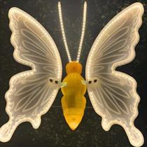 Borboleta Gigante Led 40 Cm Bivolt Branco Quente Fixo