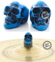 Borboleta Gorilla Caveira Neon Azul BPCAZ para Estantes de Prato 8mm Kit com 2 Unidades