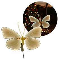 Borboleta Iluminada LED com Movimento 40x30cm para Jardim e Decoração Natalina Bivolt com Haste 65cm Borboleta Iluminada LED com Movimento 40x30cm para Jardim e Decoração Natalina Bivolt com Haste 65cm