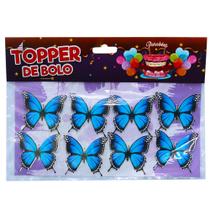 Borboleta Impressa de Papel Para Decoração de Bolo Nº2 - TOPPER DE BOLO