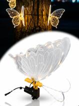 Borboleta LED 40cm Movimento Decoração Natal Jardim Bivolt Borboleta LED 40cm Movimento Decoração Natal Jardim Bivolt