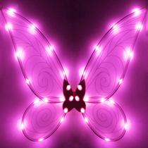 Borboleta LED Fairy Wings quescu Light up para adultos rosa
