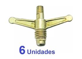 Borboleta Registro Gás Alta Pressão P13 Botijão 13kg -06 Pçs (08B) Borboleta Registro Gás Alta Pressão P13 Botijão 13kg -06 Pçs (08B)