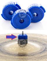 Borboleta Spanking Quick Release Azul Kit com 3 Unidades para Estantes de Prato e Cymbal Push-on (1175)