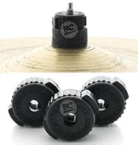 Borboleta Spanking Quick Release Black Kit com 3 Unidades para Estantes de Prato e Cymbal Push-on (8