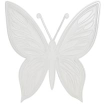 Borboleta Transparente para colocar Led Decorativa Flexível 3D 80x80 cm Gigante