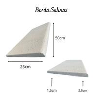 Borda Atérmica Para Piscina 50x25x2,5x1,5cm Salinas Cinza - Areia de Quartzo Ind. Cimentícia