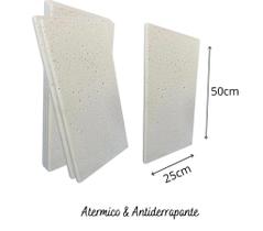 Borda Atérmica Piscina 50x25x1,5cm Malibu Branco - Kit 12pç