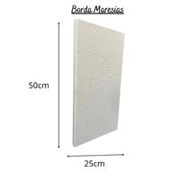 Borda Atérmica Piscina 50x25x2cm Maresias Branco - Areia de Quartzo Ind. Cimentícia