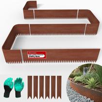 Borda de Jardim STIRLINGEAR 6 m 8 cm Aço CorTen Pacote com 6 unidades Borda de Jardim STIRLINGEAR 6 m 8 cm Aço CorTen Pacote com 6 unidades