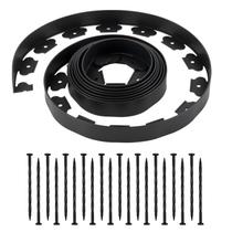 Borda de Jardim VEVOR 6,1 m x 5 cm Plástico Flexível Resistente a UV