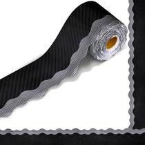 Borda de quadro de avisos recortada Outus, preto e cinza, 21 m x 7,6 cm Borda de quadro de avisos recortada Outus, preto e cinza, 21 m x 7,6 cm