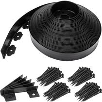 Borda para Jardim 9TH SHOP 6 cm de Altura 30 m Preta com Estacas Borda para Jardim 9TH SHOP 6 cm de Altura 30 m Preta com Estacas