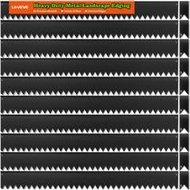 Borda para jardim LAVEVE em aço galvanizado 13x102 cm preta Borda para jardim LAVEVE em aço galvanizado 13x102 cm preta