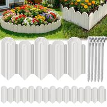 Borda para jardim Ruppence 40 peças 13 m branca de plástico Borda para jardim Ruppence 40 peças 13 m branca de plástico