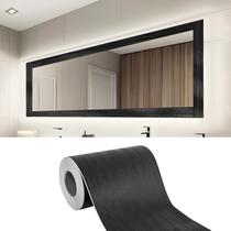 Borda para papel de parede LONGKING 10 m x 10,7 cm PVC preto impermeável