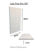 Borda Piscina Atérmica Linha Prime SBF 50x25x2cm Branca Areia de Quartzo Ind. Cimentícia