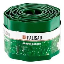 Borda Verde De Plástico Para Jardim 10x900 Cm 644808 Palisad - Stels
