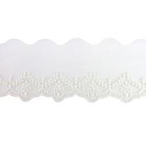 Bordado em Tule Artepunto Ref.13 C/4,5cm 13,70mts - 100% Poliéster Bordado em Tule Artepunto Ref.13 C/4,5cm 13,70mts - 100% Poliéster