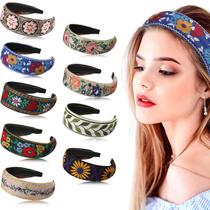 Bordado Geosar Boho para mulheres, pacote com 9 Bordado Geosar Boho para mulheres, pacote com 9