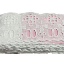 Bordado Inglês 100% Algodão Luli com Passa fita REF.112209 4,5CM