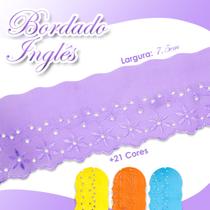 Bordado Inglês Ctl 108 Peça Com 13,7m Várias Cores - Lilás - Nº: 164 - Nybc Bordado Inglês Ctl 108 Peça Com 13,7m Várias Cores - Lilás - Nº: 164 - Nybc