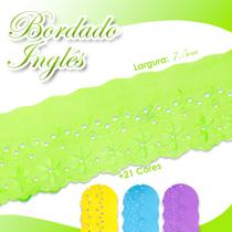 Bordado Inglês Ctl 108 Peça Com 13,7m Várias Cores - Verde Limão - Nº: 225- Nybc Bordado Inglês Ctl 108 Peça Com 13,7m Várias Cores - Verde Limão - Nº: 225- Nybc