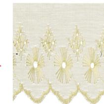 Bordado Ingles Peça 13,70 Metros Renda Bordada Lese 5cm Larg