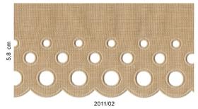 Bordado Inglês Prensado 5,8cm Várias Cores kit 3un total 30m