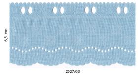 Bordado Inglês Prensado 6,5cm Várias Cores kit 3un total 30m