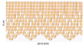 Bordado Inglês Prensado 6cm Várias Cores kit 3un total 30m