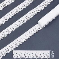 Bordado Marilda Mod. 04 Mini Lasy Thalu Sem Goma 10 Metros - Branco Bordado Marilda Mod. 04 Mini Lasy Thalu Sem Goma 10 Metros - Branco