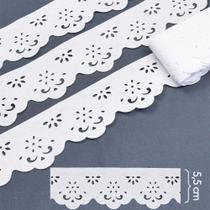 Bordado Marilda Mod. 06 Ultra Sem Goma 10 Metros - Branco Bordado Marilda Mod. 06 Ultra Sem Goma 10 Metros - Branco