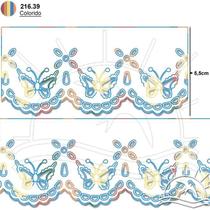 Bordado Marilda Mod. 14 Borboleta 10 Metros - Multicolor Bordado Marilda Mod. 14 Borboleta 10 Metros - Multicolor