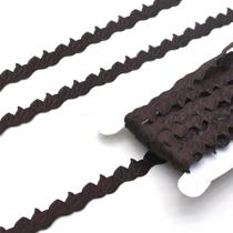 Bordado Marilda Mod. 412 Tulipa 05 Metros Marrom Bordado Marilda Mod. 412 Tulipa 05 Metros Marrom