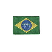 Bordado Termocolante Bandeira do Brasil- A-01 Bordado Termocolante Bandeira do Brasil- A-01