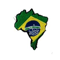 Bordado Termocolante Mapa Brasil