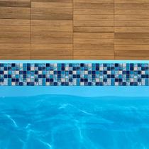 Bordas Adesivas Piscinas 1mx10cm 10und azul