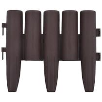 Bordas de gramado VidaXL 36 peças marrons 393,7 cm resistentes a intempéries UV Bordas de gramado VidaXL 36 peças marrons 393,7 cm resistentes a intempéries UV